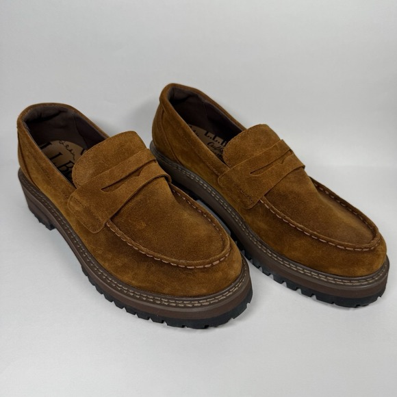 NEW L.L. Bean Women's Size 6.5 M Brown Suede Camden Hill Penny‎ Loafer Shoes - Picture 2 of 12